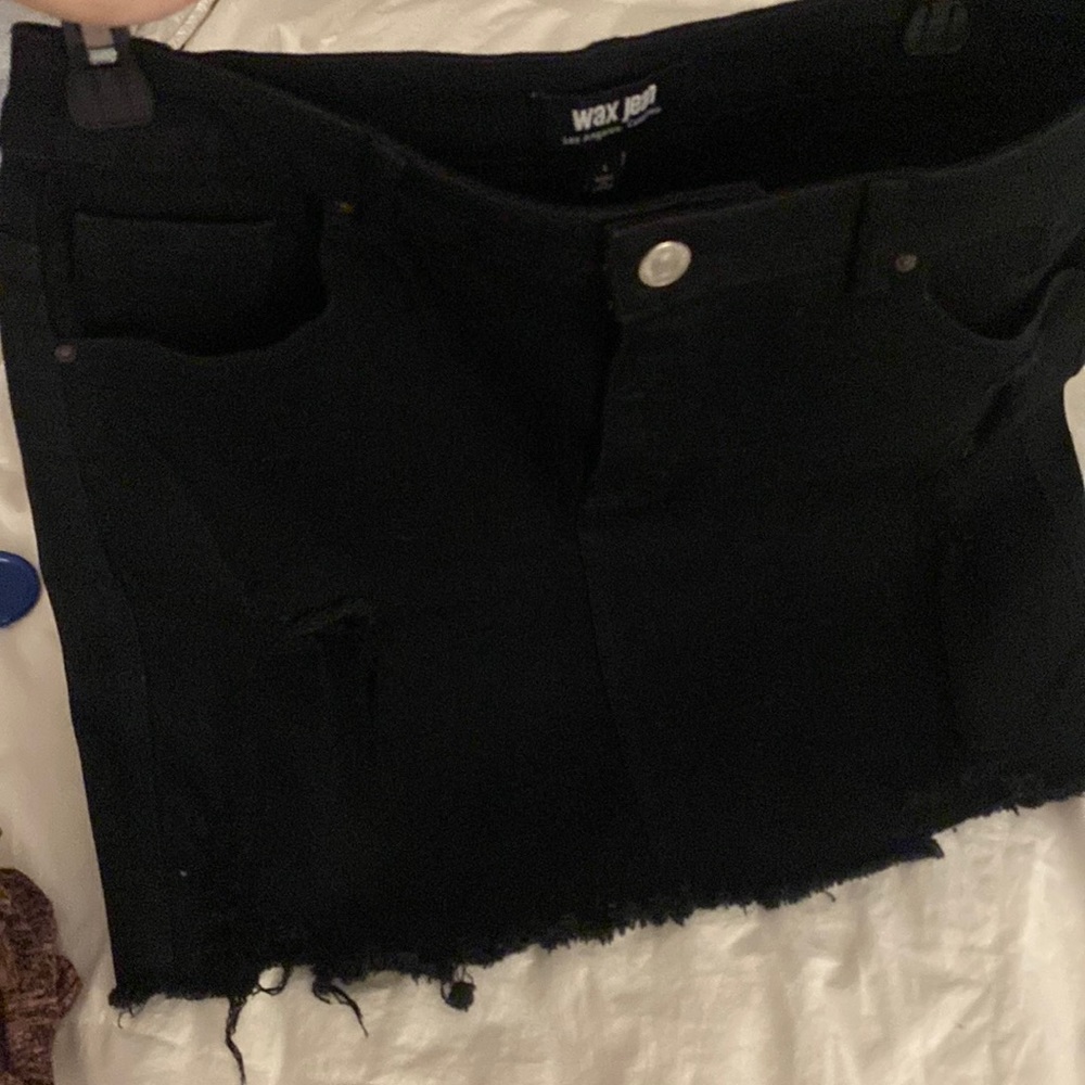 Black Jean mini skirt… Never used